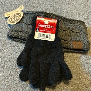 Cc headband gray new with tags snugadoo gloves new with tags set Adult